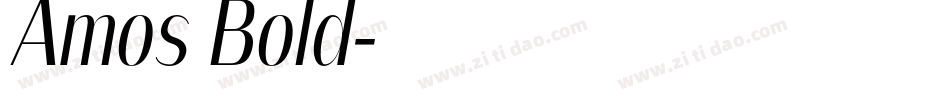 Amos Bold字体转换